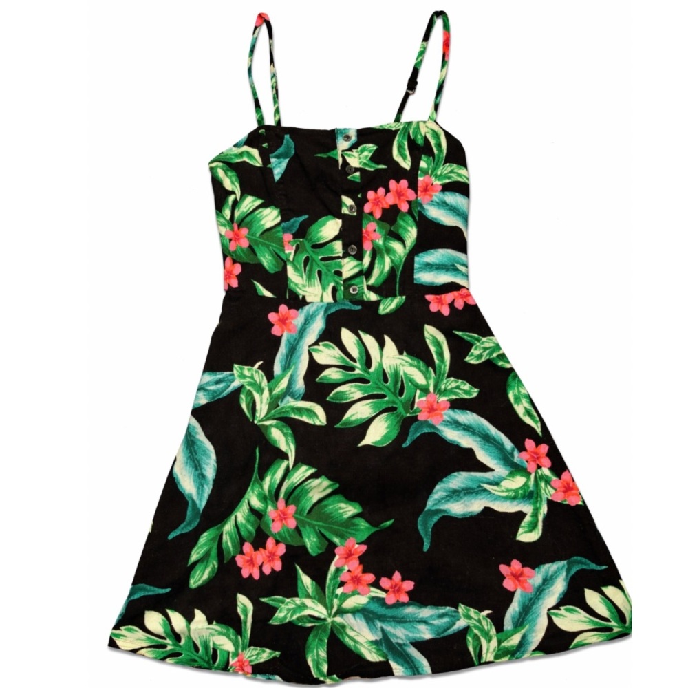 Hollister Tropical Floral Dress – Size S